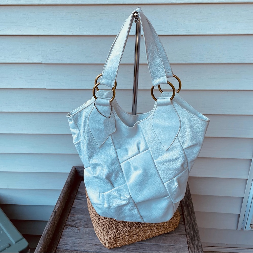 White Leather Bag
